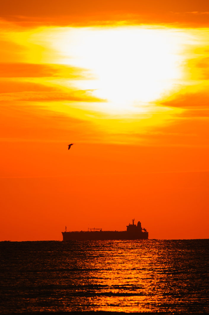 Orange glow in Katwijk aan Zee